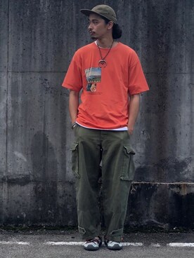 「Acienta（アシエンタ）のアイテム」を使った、Genki Nakamuraさん（メンズ・179cm）の夏コーディネート