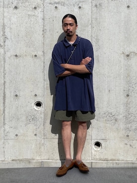 「アイテム（ドレスシューズ）」を使った、Genki Nakamuraさん（メンズ・179cm・30代）の夏コーディネート