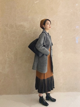 「MU（エムユー）のアイテム」を使った、Aimeeさん（レディース・162cm）の秋コーディネート