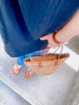 「Marc by Marc Jacobs（マークバイマークジェイコブス）のアイテム（アナログ腕時計）」を使った、まいさん（レディース・158cm）の夏コーディネート