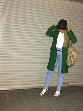 「stradivarius（ストラディバリウス）のアイテム（アクセサリー）」を使った、mimilyさん（レディース・156cm）の秋コーディネート