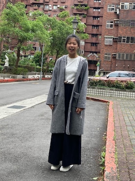 「通勤穿搭」｜「アイテム（スリッポン）」を使った、jassi さん（レディース・163cm）の春コーディネート