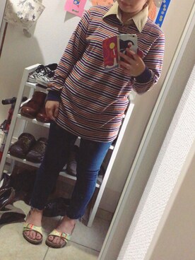 「usedのアイテム（トップス、その他）」を使った、kaetuneさん（レディース・146cm）の秋コーディネート
