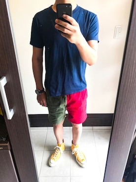 「N.HOOLYWOOD」｜「アイテム（ニットキャップ/ビーニー）」を使った、いんてるさん（メンズ・176cm）の夏コーディネート