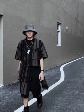 「搭配」｜「アイテム（トップス）」を使った、LIAYUHENG さん（メンズ・174cm）の秋コーディネート