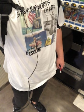 「one way（ワンウェイ）のアイテム」を使った、ゆーのすけさん（メンズ・180cm）の夏コーディネート