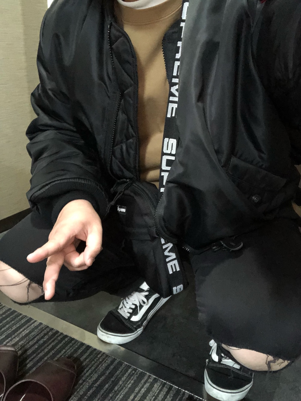 ALPHA（アルファ）の「＜ALPHA × monkey time＞ SIDE ZIP MA-1