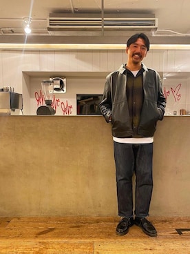 「Saturdays NYC（サタデーズ ニューヨークシティ ）のアイテム（ブルゾン）」を使った、いなこさん（メンズ・173cm）の冬コーディネート