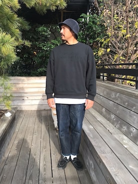 「Saturdays NYC（サタデーズ ニューヨークシティ ）のアイテム（パーカー）」を使った、いなこさん（メンズ・173cm）の冬コーディネート
