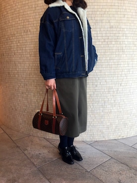 「甘辛mix」｜Aimee64さん（レディース・158cm）の冬コーディネート