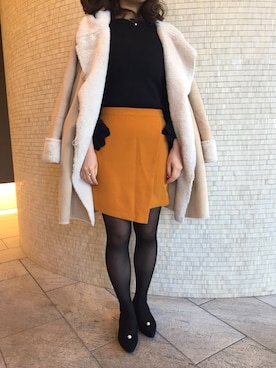 「eversince（エバーシンス）のアイテム」を使った、Aimee64さん（レディース・158cm）の冬コーディネート