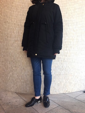 「eversince（エバーシンス）のアイテム」を使った、Aimee64さん（レディース・158cm）の冬コーディネート