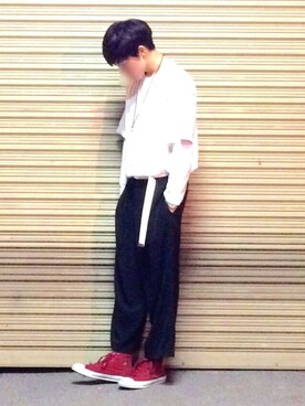 「KOMONO.」｜「アイテム（その他）」を使った、DAISUKE SAKUMAさん（メンズ・173cm）の春コーディネート