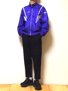 「オシャレパッソ」｜「アイテム（ナイロンジャケット）」を使った、DAISUKE SAKUMAさん（メンズ・173cm）の秋コーディネート