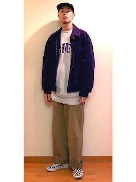 「平成最後のWEARISTAセンバツ」｜「アイテム（その他アウター）」を使った、DAISUKE SAKUMAさん（メンズ・173cm）の春コーディネート