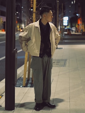 「モンキーパンツ」｜DAISUKE SAKUMAさん（メンズ・173cm）の春コーディネート