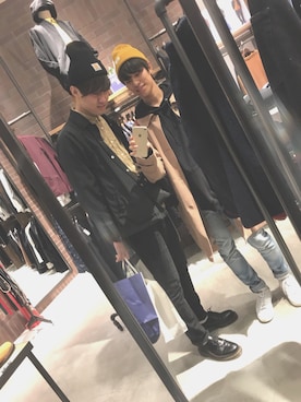 「HARE」｜「アイテム（ナイロンジャケット）」を使った、ryomeさん（メンズ・181cm）の秋コーディネート