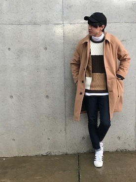 「アイテム（バングル/リストバンド）」を使った、たかけんさん（メンズ・176cm・20代）の冬コーディネート