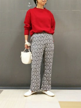 「ELENCARE DUE（エレンカーレデュエ）のアイテム」を使った、Li-eniさん（レディース・163cm）の冬コーディネート