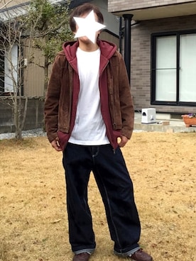 「Paul Smith（ポールスミス）のアイテム（ブルゾン）」を使った、AKIさん（メンズ・172cm）の冬コーディネート