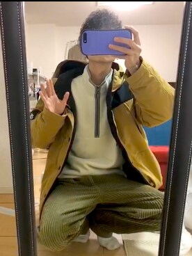 「CAMP7（キャンプセブン）のアイテム（ジャケット/アウター）」を使った、あさん（メンズ・165cm）の冬コーディネート