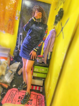 「FILA（フィラ）のアイテム（ワンピース/ドレス）」を使った、CyoLeeさん（レディース・165cm）の秋コーディネート