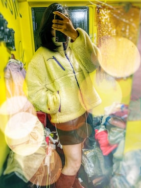 「Champion（チャンピオン）のアイテム（ブルゾン）」を使った、CyoLeeさん（レディース・165cm）の秋コーディネート