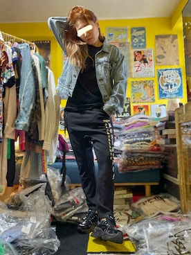 「BOY LONDON（ボーイロンドン）のアイテム」を使った、CyoLeeさん（レディース・165cm）の春コーディネート