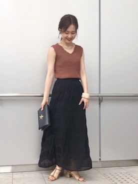 N a n a m iさん（レディース・155cm）の夏コーディネート