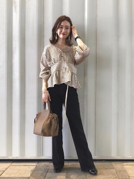 N a n a m iさん（レディース・156cm）の秋コーディネート