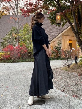 N a n a m iさん（レディース・156cm）の冬コーディネート