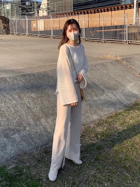 N a n a m iさん（レディース・156cm）の冬コーディネート