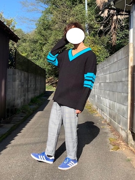 ろばみみさん（メンズ・166cm）の春コーディネート