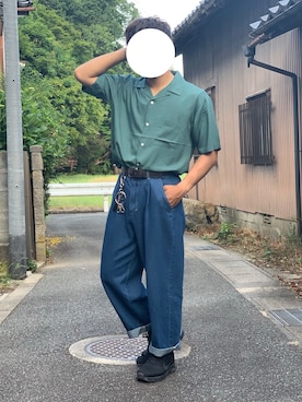 「HARE（ハレ）のアイテム（キーホルダー）」を使った、ろばみみさん（メンズ・166cm）の夏コーディネート