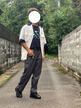 「HARE（ハレ）のアイテム（キーホルダー）」を使った、ろばみみさん（メンズ・166cm）の夏コーディネート