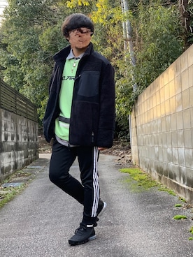 ろばみみさん（メンズ・166cm）の冬コーディネート