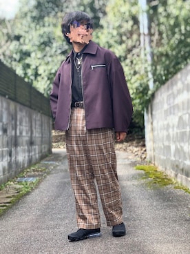 ろばみみさん（メンズ・166cm）の冬コーディネート