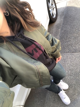 「Ungrid（アングリッド）のアイテム（ピアス（両耳用））」を使った、Natsuさん（レディース・156cm）の冬コーディネート