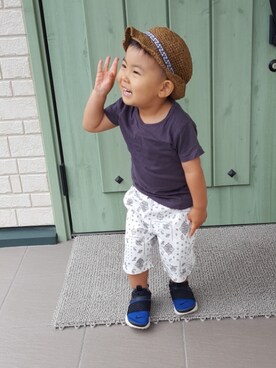 KOU🐴HAKKU🌳さん（キッズ・90cm）の夏コーディネート