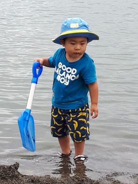 「Laundry（ランドリー）のアイテム」を使った、KOU🐴HAKKU🌳さん（キッズ・110cm）の夏コーディネート