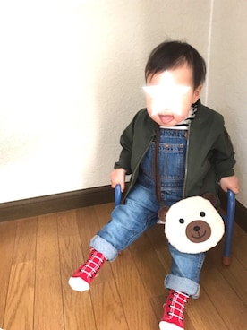 「babygap」｜「アイテム（ブルゾン）」を使った、yuuuuuさん（キッズ・80cm）の冬コーディネート