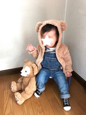 「babygap」｜「アイテム（その他トップス）」を使った、yuuuuuさん（キッズ・80cm）の冬コーディネート
