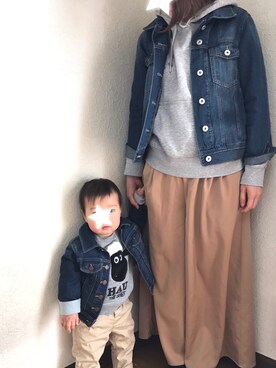 「babygap」｜「アイテム（チノパンツ）」を使った、yuuuuuさん（キッズ・80cm）の春コーディネート