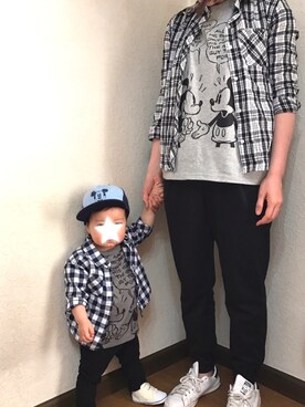 「AVAN LILY（アヴァンリリィ）のアイテム」を使った、yuuuuuさん（キッズ・80cm）の春コーディネート