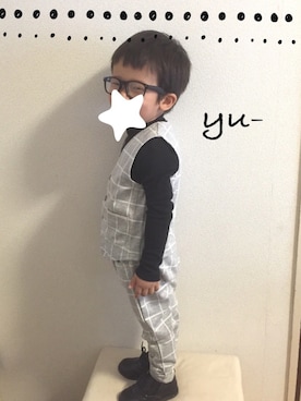 Yu- & Chi-さん（キッズ・100cm）の夏コーディネート