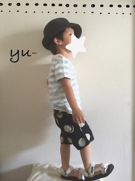 Yu- & Chi-さん（キッズ・100cm）の夏コーディネート
