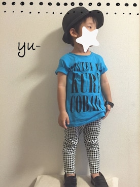 Yu- & Chi-さん（キッズ・100cm）の夏コーディネート