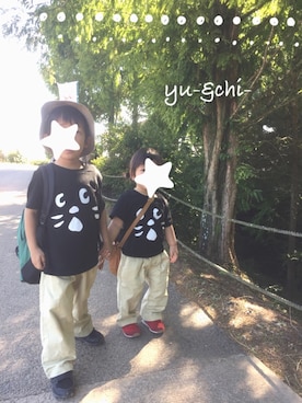 Yu- & Chi-さん（キッズ・110cm）の夏コーディネート
