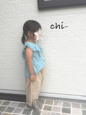 「apres les cours（アプレレクール）のアイテム（チュニック）」を使った、Yu- & Chi-さん（キッズ・90cm）の秋コーディネート