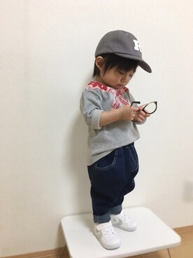 Yuzu𓈒𓏸𓐍さん（キッズ・80cm）の春コーディネート